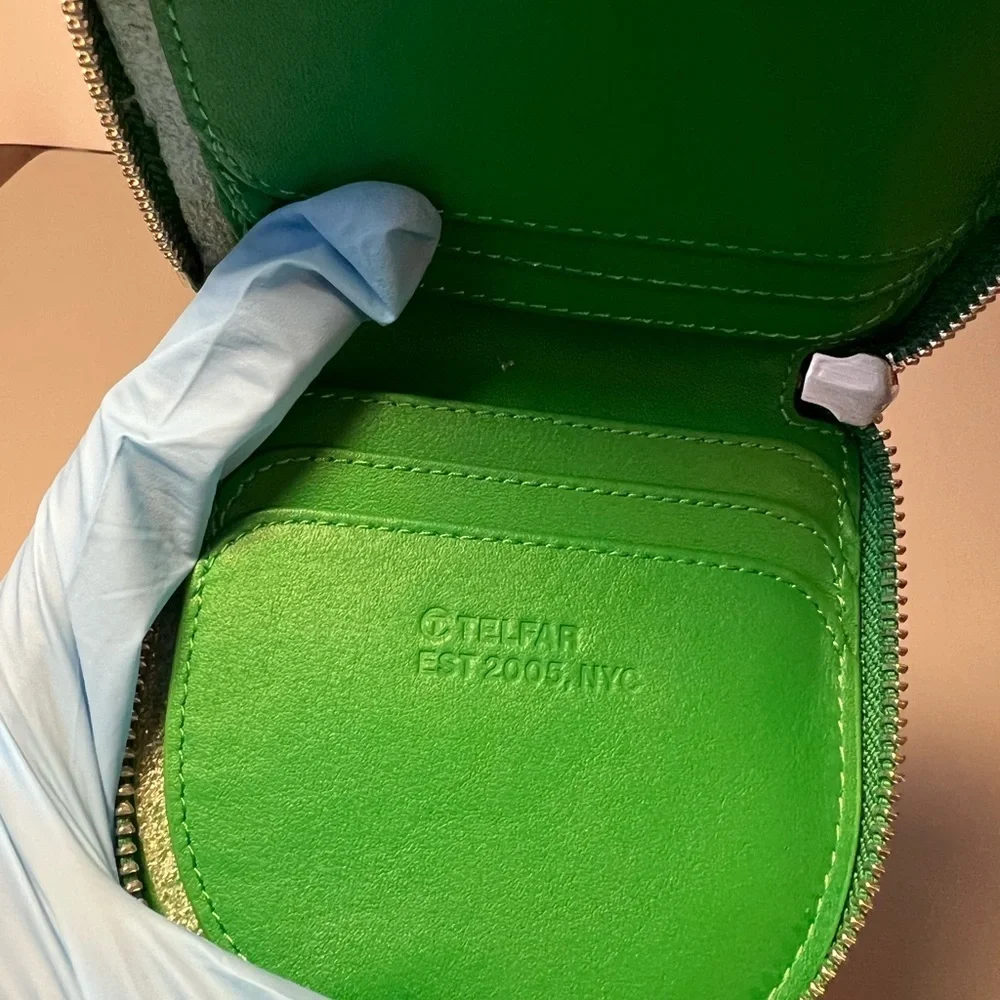 Telfar greenscreen wallet